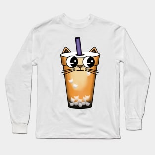 Boba Meow Tea Long Sleeve T-Shirt